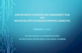 COMPREHENSIVE ASPIRATION RISK MANAGEMENT PLAN FOR … · 2017-05-26 · comprehensive aspiration risk management plan for individuals with neurodevelopmental disabilities. overview