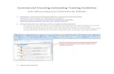 Commercial Cleaning Estimating Training Guideline€¦ · - If Commercial cleaning edition is downloaded and installed, the default database should be configured properly for commercial
