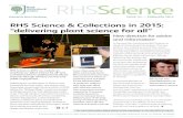RHSScience - Microsoftbtckstorage.blob.core.windows.net/site8644/RHS Science...RHSScience ISSUE 23 — FEBRUARY 2015. All text & images RHS 2015 except where otherwise stated Published
