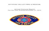 KITTITAS VALLEY FIRE & RESCUE 2013 financial... · 2016-01-11 · Kittitas Valley Fire & Rescue 2013 Financial Report Page 4 With voter approval on August 21, 2007, the Board of Fire