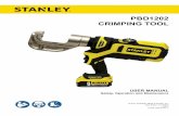 PBD 1202 CRIMPING TOOL - Stanley Infrastructure€¦ · PBD 1202 CRIMPING TOOL. PBD1202 User Manual 3 TABLE OF CONTENTS SAFETY SYMBOLS ..... 4 SAFETY PRECAUTIONS..... 5 TOOL ANATOMY
