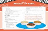 Day 3 Shades of Cake - Answers in Genesis...Day 3 Shades of Cake • 19 Ingredients (makes about 2½ dozen mini cupcakes—serve 2 per child) Yellow cake mix plus ingredients listed