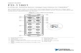 FD-11601 User Guide - National Instruments · FD-11601 8-Channel, Powered-Sensor Voltage Input Device for FieldDAQ™ The FieldDAQ FD-11601 is an IP65/IP67-rated eight-channel simultaneous