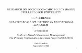 RESEARCH ON SOCIO-ECONOMIC POLICY (ReSEP) …resep.sun.ac.za/wp-content/uploads/2016/09/8... · content at, or just above, their existing level of cognitive and conceptual competence