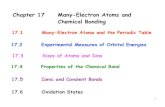 Chapter 17 Many-Electron Atoms and Chemical Bonding · Chapter 17 Many-Electron Atoms and Chemical Bonding ... define its chemical and physical properties. From the use of quantum