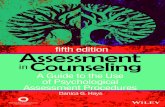 Assessment in Counseling of Psychological€¦ · Purpose of Assessment in Counseling 6 History of Assessment 9 Assessment Usage in Counseling Settings 15 Key Questions for Selecting