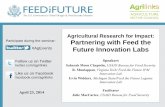 Agricultural Research for Impact: Partnering with Feed the ... · Program (CRSP) (2000-2007), the Dry Grain Pulses CRSP (2007-2012), and the Feed the Future Innovation Lab for Collaborative