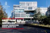 SWISS PRIME SITE IMMOBILIEN...Parametric design IT based project development: defined parameters, ... Early marketing of developments by means of tangible space and material concepts.