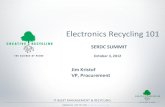 Electronics)Recycling)101)) · 2012-10-18 · ContactUs: 800.797.2061/ CRSeRecycling.com/ A Global Problem