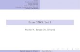 Econ 320B, Set 1 - University of Birminghamsocscistaff.bham.ac.uk/jensen/320b-Set-1-beamer.pdf · Outline Practical Information Course Overview Course Overview Method of Assessment