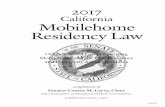 California Mobilehome Residency Law · California Mobilehome Residency Law compliments of Senator Connie M. Leyva, Chair Select Committee on Manufactured Home Communities mobilehomes.senate.ca.gov.