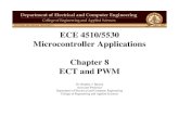 ECE 4510/5530 Microcontroller Applications ECT and PWMbazuinb/ECE4510/Ch08.pdf · ECE 4510/5530 Microcontroller Applications Chapter 8 ECT and PWM Dr. Bradley J. Bazuin ... – TFLG1