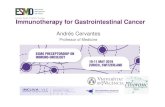 Immunotherapy for Gastrointestinal Cancer€¦ · Upper and mid-esophagus location Smoking and alcohol related in Western countries More prevalent in developing countries Adenocarcinomas