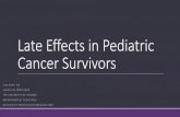 Late Effects in Pediatric Cancer Survivors · Wilms Tumor (Nephroblastoma) Neuroblastoma Soft tissue sarcomas Bone Tumors Late Effects Evaluated: Death Secondary malignancies Organ