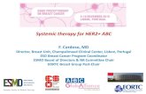 Systemic therapy for HER2+ ABC€¦ · her-2 positive mbc: chemotherapy component In manuscript: Single agent vinorelbine in association with anti -HER-2 therapy has shown superior