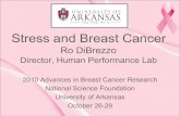 Stress and Breast Cancer€¦ · Stress and Breast Cancer Ro DiBrezzo Director, Human Performance Lab 2010 Advances in Breast Cancer Research National Science Foundation University