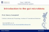 Introduction to the gut microbiota - Liverpoolpcbjcampbl/Lecture 15 - Y1 MBChB Gut Microbiota.pdf · The ‘microbiome’ Joshua Lederberg - argued that microorganisms inhabiting