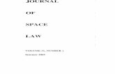 JOURNAL OF SPACE LAWairandspacelaw.olemiss.edu/pdfs/jsl-31-1.pdfJOURNAL OF SPACE LAw P.O. Box 1848 University, MS 38677 1-662-915-6857 (office) 1-662-915-6921 (fax) To be considered