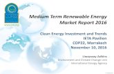 Medium Term Renewable Energy Market Report 2016 · China remains key growth market for renewable capacity, while the United States surpasses the EU for the first time Renewable electricity