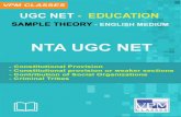 UGC NET - EDUCATIONexamprep.vpmclasses.com/images/uploads/UGC NET... · For IIT-JAM, JNU, GATE, NET, NIMCET and Other Entrance Exams ... procedure to make youth earning members of