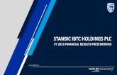 STANBIC IBTC HOLDINGS PLC - The Vault STANBIC IBTC HOLDINGS PLC PRESENTATION / PAGE 15 / GROSS LOANS AND ADVANCES 2019 LCY loans FCY loans Total loans N ‘billion N ‘billion N ‘billion
