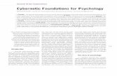 Cybernetic Foundations for Psychology · 2016-07-14 · learning. At an extreme, explanations of how and why learning occurred were eschewed in favour of empirically derived “laws”