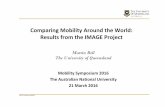 Comparing Mobility Around the World: Results from the ...€¦ · comparisons between countries around the world Major interest is in promoting analytical rigour – quantitative