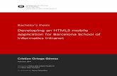 Developing an HTML5 mobile application for Barcelona ...upcommons.upc.edu/bitstream/handle/2099.1/20772/89603.pdf · Developing an HTML5 mobile application for Barcelona School of