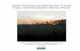IDNR Planning Guidelines for 5-Year Parks and Recreation Master Plans · Planning Guidelines for 5-Year Parks and Recreation Master Plans Page 7 c. Social and Economic Factors (Population