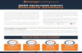 DEVELOPER SURVEY Executive Summary Survey...Our Developer Learning Survey Report found that 55% of surveyed software developers say they seek out training to meet current or upcoming