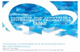 EXHIBITOR AND CONFERENCE SPONSORSHIP PROSPECTUS … · 2016-04-01 · ANNUAL CONFERENCE & EXPOSITION MAY 23 - 24, 2016 THE SARATOGA HILTON & SARATOGA SPRINGS CITY CENTER, SARATOGA