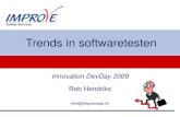 Trends in softwaretesten• 2000 ISTQB (ISEB) Test Certificatie in Nederland ... White-box technique . Improve Quality Services BV 16 Model based testen •Test cases worden afgeleid