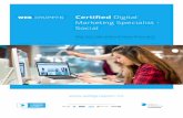 Certified Digital Marketing Specialist - Social€¦ · Certified Digital Marketing Specialist - Social Content Creation The Content Creation module will introduce the concept of