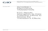 GAO-16-167, INTERNET PROTOCOL TRANSITION: …Page i GAO-16-167 Internet Protocol Transition Letter 1 Background 4 Agencies and Stakeholders Have Taken Steps to Ensure IP Networks Are