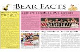Bear Facts - Brentwood Christian School€¦ · Vol. 30 No. 7 Brentwood Christian School Bear Facts May 2018 see pg. 8 Seniors conclude BCS careers “Wait, how many weeks of high