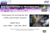 First years of running for the LHCb calorimeter system ...ndip.in2p3.fr/ndip14/AGENDA/AGENDA-by-DAY/Presentations/2Tues… · Tuesday July 1st, 2014 Frédéric Machefert - NDIP 2014