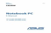 Notebook PC - Asus · Notebook PC. Chapter 3: Working with Windows® 8.1 This chapter provides an overview of using Windows® 8.1 in your Notebook PC. Chapter 4: Power-On Self-Test