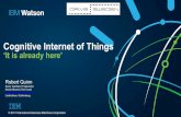 Cognitive Internet of Things - Drive Sweden€¦ · Nordic Bluemix Tech Lead Robert.Quinn@se.ibm.com Lindholmen, Gothenburg. IBM 2017 ... Watson at Work How does KONE keep one million
