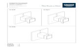 19 926 19 927 - Grohe · 2017-06-09 · 5.For installation of handle parts after adjustment, see Figs. [7] and [8]. If the thermostat has been installed at too great a depth, this