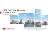 2017 Full Year Results Presentation - OCBC Bank...1/ Operating profit before allowances and amortisation. Excludes the Others segment, which comprises Excludes the Others segment,