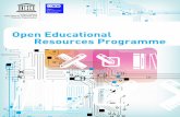 Open Educational Resources Programme - UNESCO · Guidelines on Open Educational Resources in Higher Education. Events – UNESCO organizes global, regional, and national events including