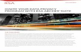 Ignite Your Data Privacy Program with RSA Archer Suite · 2019-05-13 · IGNITE YOUR DATA PRIVACY PROGRAM CISOs and compliance practitioners are continually challenged to deliver