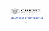 B.Sc., Mathematics (Honours) Syllabus - Christ University Mathematics Honours... · Differential geometry is the study of geometrical objects using Calculus. This paper aims at increasing