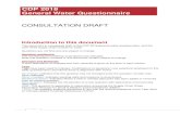 CDP 2018 General Water Questionnaire...CDP 2018 General Water Questionnaire CONSULTATION DRAFT Introduction to this document This document is a proposed draft of the CDP 2018 general