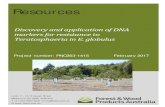 Discovery and application of DNA markers for resistance to ... · Discovery and application of DNA markers for resistance to Teratosphaeria in E. globulus Resources Project number: