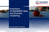 Inversions of MobileMT data - Expert Geophysics Limited · 2020-02-27 · Inversions of MobileMT data and forward modelling from innovations to discoveries info@expertgeophysics.com