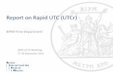 Report on Rapid UTC (UTCr) - BIPM · Report on Rapid UTC (UTCr) BIPM Time Department 20th CCTF Meeting 17-18 September 2015 . Rapid UTC project ... • Quadratic frequency prediction