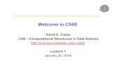 Welcome to CS88 · 2017-03-29 · • Computational Thinking + Inferential Thinking in the context of working with real world data • Introduce you to several computational concepts