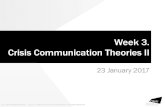 Week 3. Crisis Communication Theories II - Dani Madriddanimadrid.net/teaching/crisiscom03.pdf · Week 3. Crisis Communication Theories II 23 January 2017 (cc) Dani Madrid-Morales