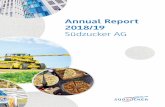 Annual Report Annual Report 2018/19 2018/19 Südzucker AG · 2020-01-31 · SÜDZUCKER AG ANNUAL REPORT 2018/19 TO OUR SHAREHOLDERS LETTER fROm ThE ExEcUTivE bOARd One topic above